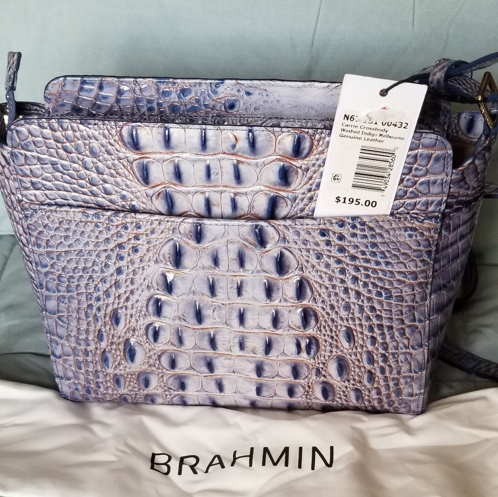 Brahmin Washed Indigo Melbourne Crossbody
